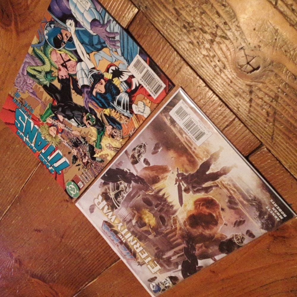 Two DC comic books